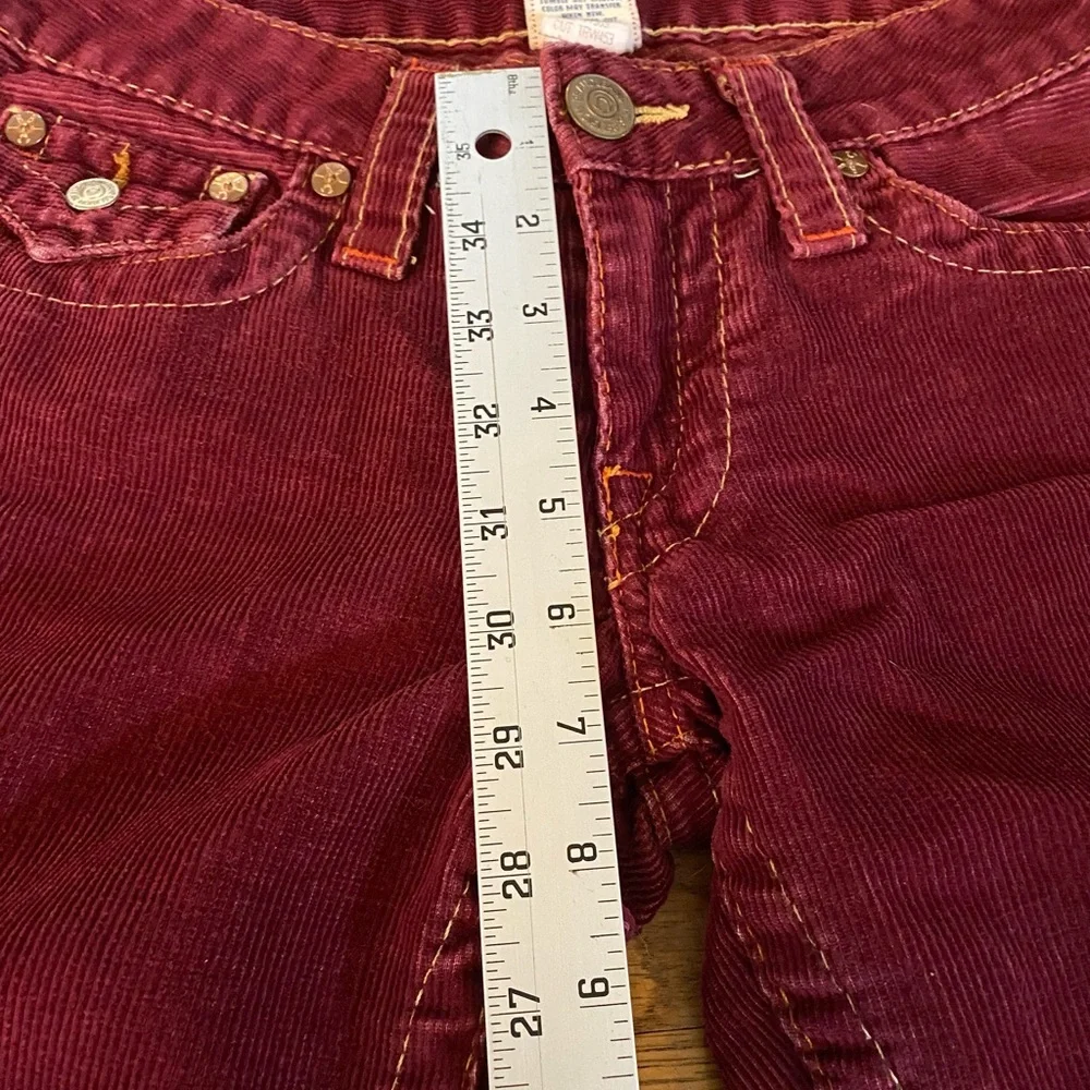 True Religion Red Cords - size 28 - Picture 5 of 11